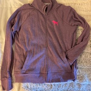 Victoria’s Secret pink full zip funnel neck